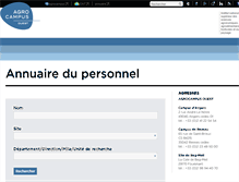 Tablet Screenshot of annuaire.agrocampus-ouest.fr